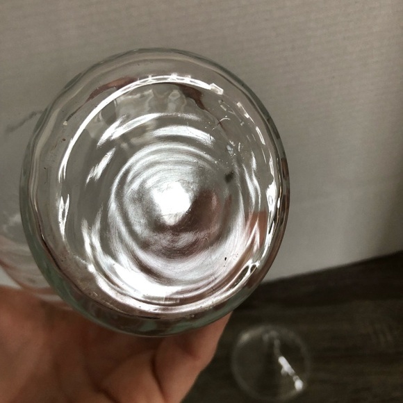 Clear Glass Apothecary Jar with Optic Swirl Design - Picture 8 of 9